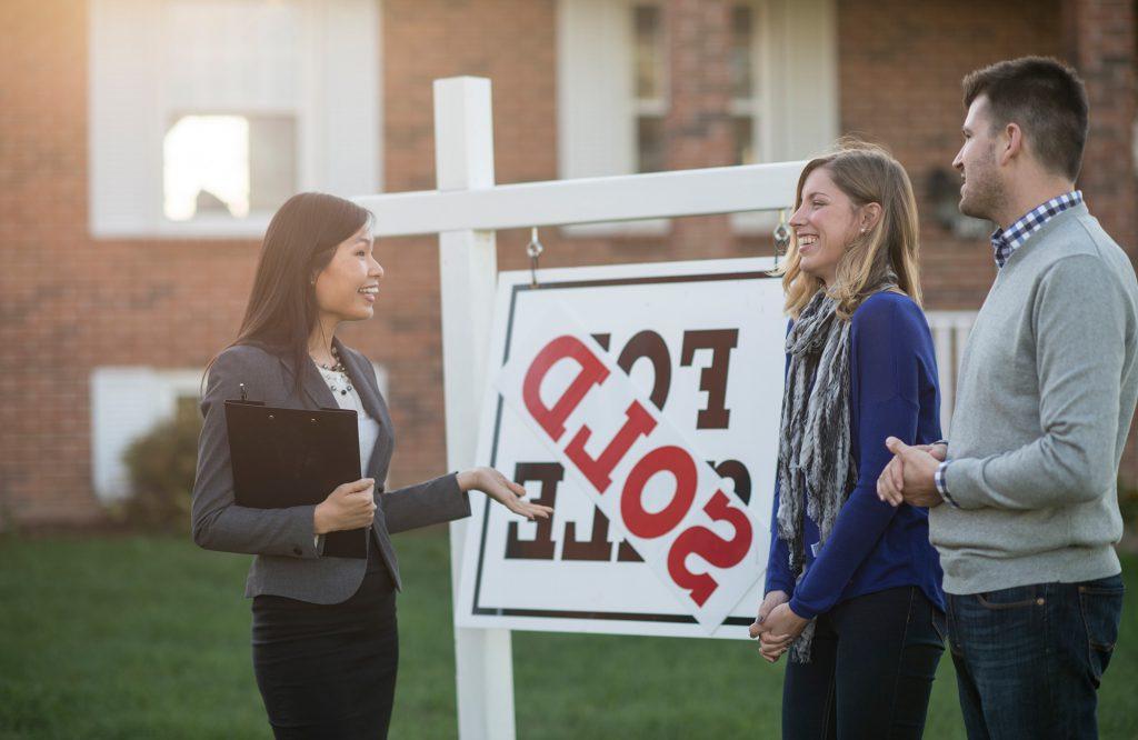 Couple with Realtor